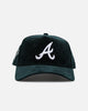 New Era Atlanta Braves 'Plush Chenille' 9FORTY A-Frame Snapback Dark Green