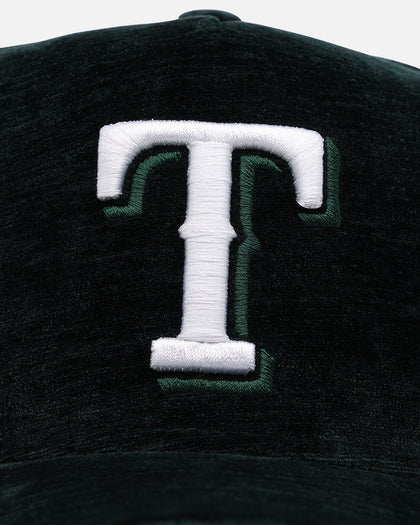 New Era Texas Rangers 'Plush Chenille' 9FORTY A-Frame Snapback Dark Green