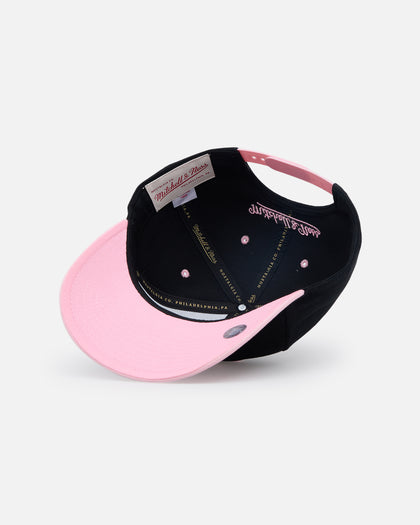 Mitchell & Ness Inter Miami Logo Pro Crown Snapback Faded Black