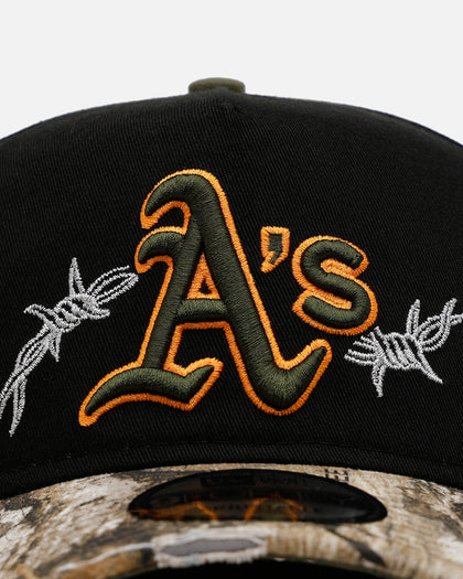 New Era Oakland Athletics 'Realtree Grit 2.0' 9FORTY A-Frame Snapback Black/Green/Orange