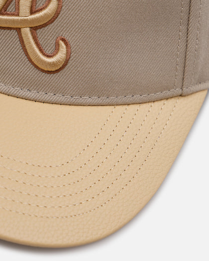 Pro Standard Atlanta Braves 'Gramercy' Pinch Front Strapback Taupe