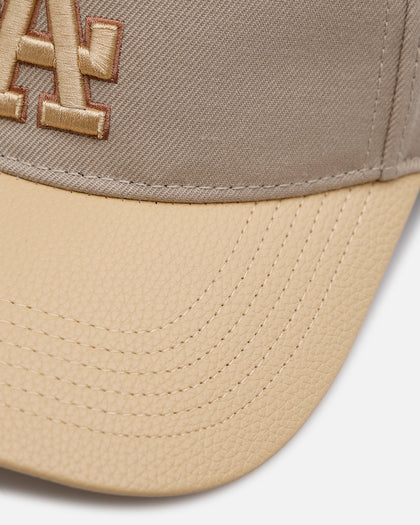 Pro Standard Los Angeles Dodgers 'Gramercy' Pinch Front Strapback Taupe