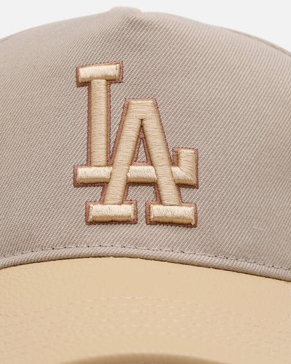 Pro Standard Los Angeles Dodgers 'Gramercy' Pinch Front Strapback Taupe