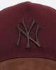 47 Brand New York Yankees 'Cherry Pie' Offside DT Snapback Dark Maroon