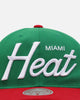 Mitchell & Ness Miami Heat 'Viva Mexico Script' Deadstock Snapback Green/Red