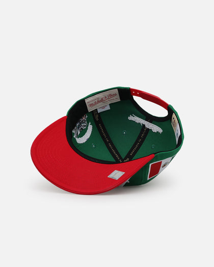 Mitchell & Ness Charlotte Hornets 'Viva Mexico Script' Deadstock Snapback Green/Red