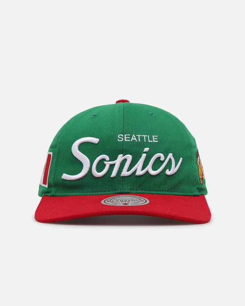 Mitchell & Ness Seattle SuperSonics 'Viva Mexico Script' Deadstock Snapback Green/Red