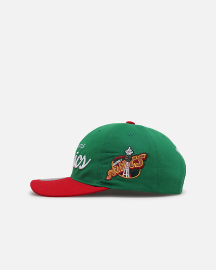 Mitchell & Ness Seattle SuperSonics 'Viva Mexico Script' Deadstock Snapback Green/Red