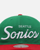 Mitchell & Ness Seattle SuperSonics 'Viva Mexico Script' Deadstock Snapback Green/Red