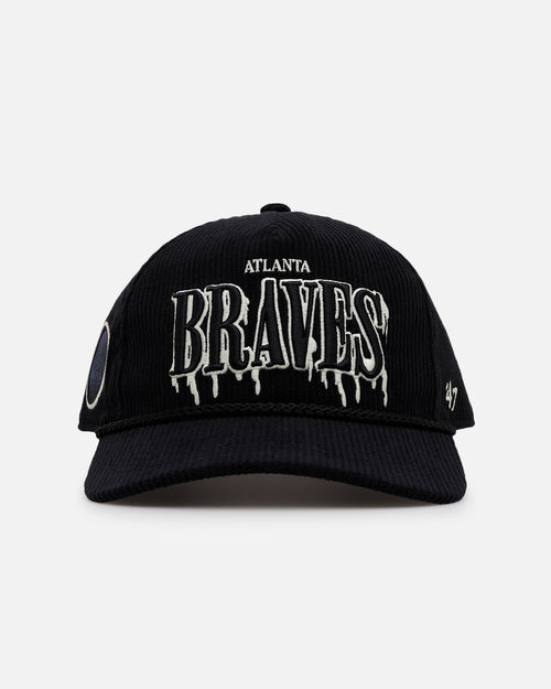 47 Brand Atlanta Braves 'Slasher' 47 Hitch Corduroy Snapback Black