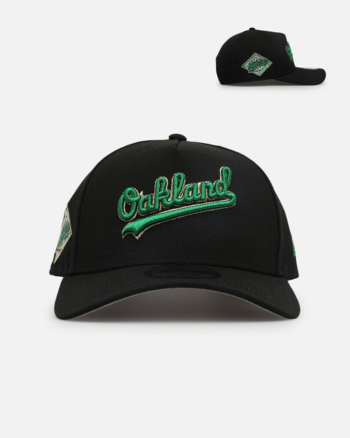New Era Oakland Athletics 'Metallic Wordmark' 9FORTY A-Frame Snapback Black