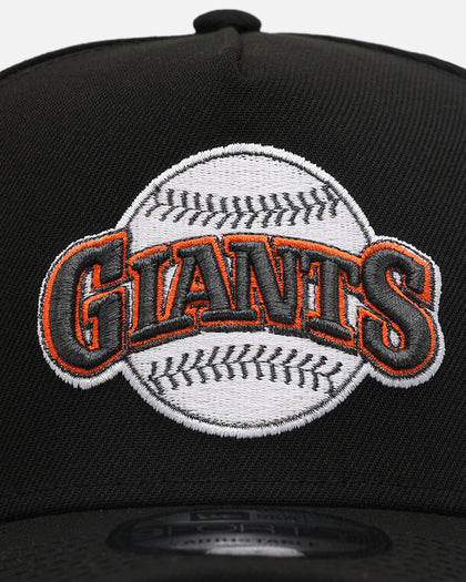 New Era San Francisco Giants 'Metallic Wordmark' 9FORTY A-Frame Snapback Black