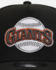 New Era San Francisco Giants 'Metallic Wordmark' 9FORTY A-Frame Snapback Black