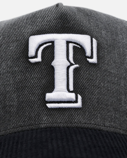 47 Brand Texas Rangers 'Apollo Corduroy' Offside DT Snapback Black