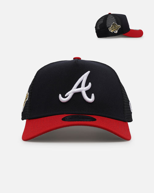 New Era Atlanta Braves 'Team Color' 9FORTY A-Frame Trucker Snapback OTC
