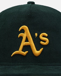New Era Oakland Athletics 'Throwback Cord Golfers' Corduroy Golfer Snapback Green