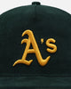 New Era Oakland Athletics 'Throwback Cord Golfers' Corduroy Golfer Snapback Green