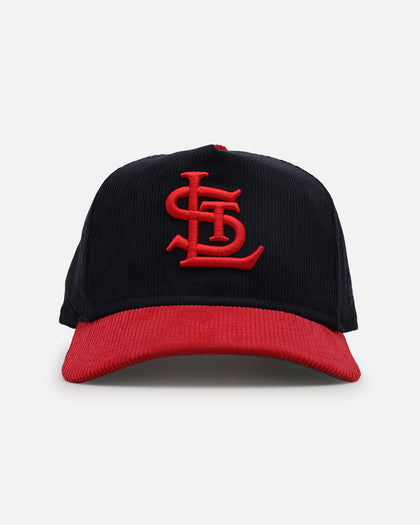 New Era St. Louis Cardinals 'Throwback Cord Golfers' Corduroy Golfer Snapback Navy/Red