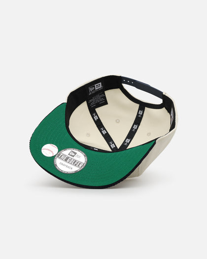 New Era Boston Red Sox 'Throwback Cord Golfers' Corduroy Golfer Snapback Chrome/Navy