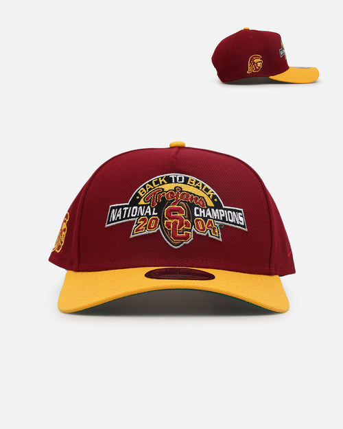 New Era USC Trojans Back To Back 'USC Pack' 9FORTY A-Frame Snapback Burgundy/Yellow
