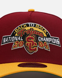 New Era USC Trojans Back To Back 'USC Pack' 9FORTY A-Frame Snapback Burgundy/Yellow