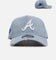 New Era Atlanta Braves 'Distressed Denim' 9FORTY A-Frame Snapback Light Wash Denim