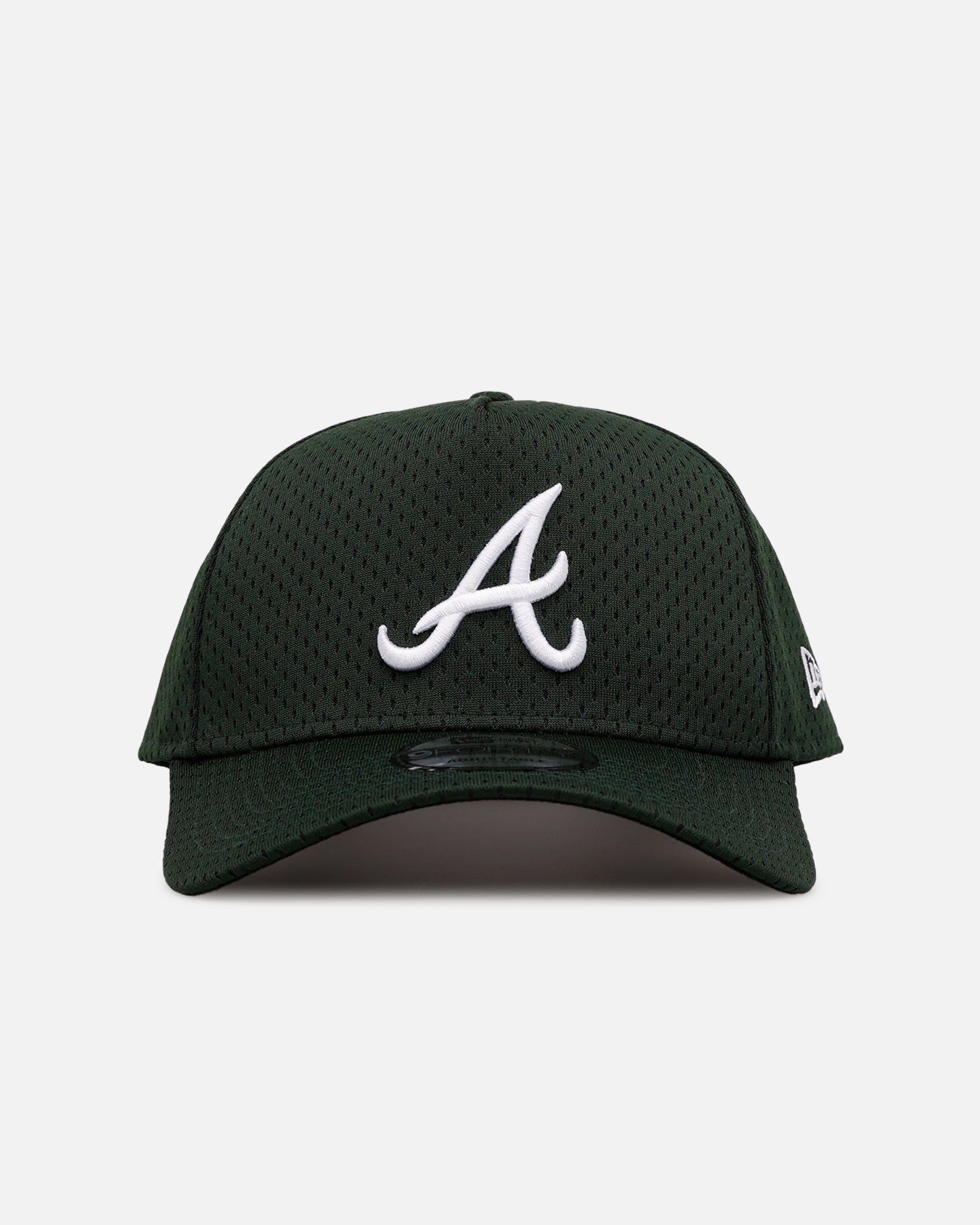 TAKA⭐︎NEW ERA 9FORTY A-FRAME MESH CAP New Era Atlanta Braves 'Green Mesh' 9FORTY A-Frame Snapback Dark