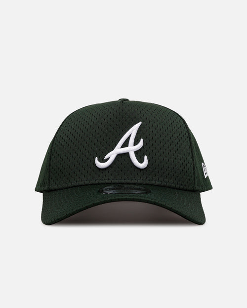 New Era Atlanta Braves 'Green Mesh' 9FORTY A-Frame Snapback Dark Green
