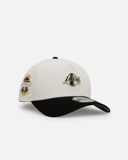 New Era Los Angeles Lakers 'Gold Logo' 9FORTY A-Frame Snapback White/Black/Green