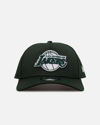New Era Los Angeles Lakers 'Green Mesh' 9FORTY A-Frame Snapback Dark Green