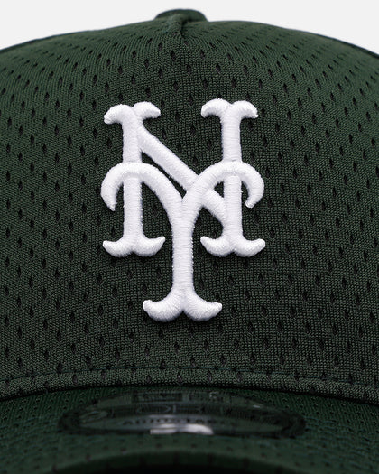 New Era New York Mets 'Green Mesh' 9FORTY A-Frame Snapback Dark Green