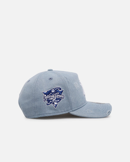 New Era New York Yankees 'Distressed Denim' 9FORTY A-Frame Snapback Light Wash Denim