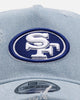 New Era San Francisco 49ers 'Distressed Denim' 9FORTY A-Frame Snapback Light Wash Denim