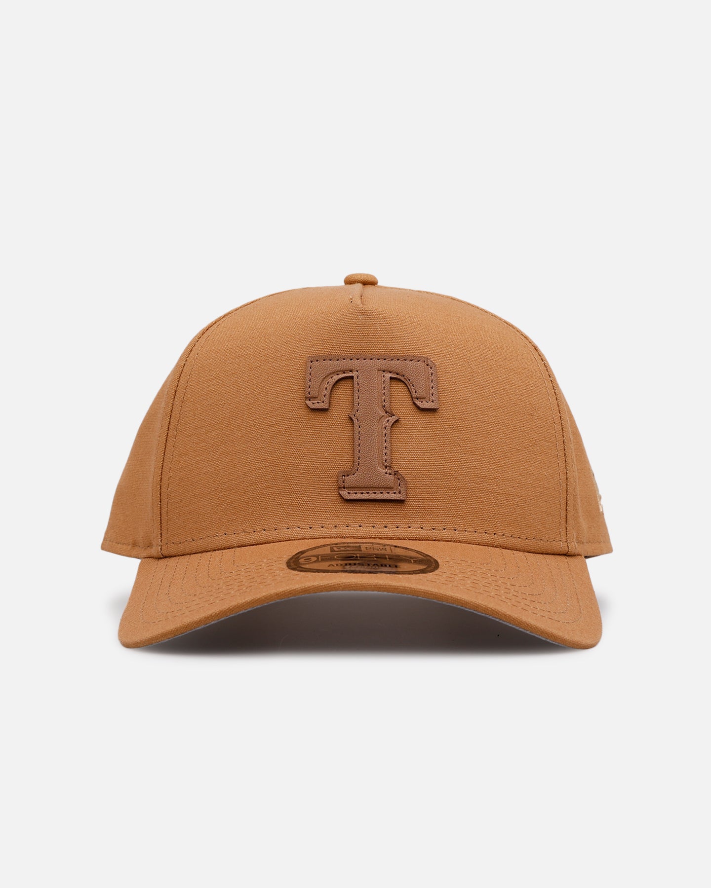 New Era Texas Rangers 'Wheat Canvas' 9FORTY A-Frame Snapback Wheat
