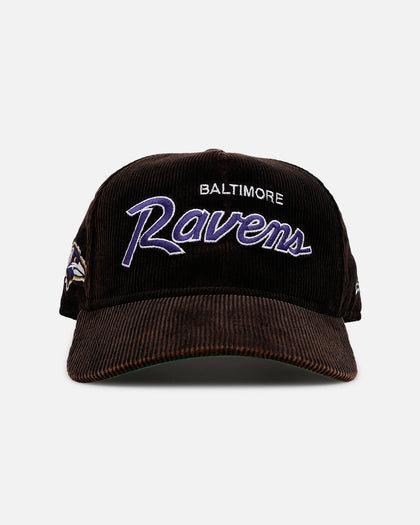 New Era Baltimore Ravens 'Washed Black NFL Golfer' Corduroy Golfer Snapback Washed Black