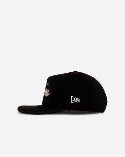 New Era San Francisco 49ers 'Washed Black NFL Golfer' Corduroy Golfer Snapback Washed Black