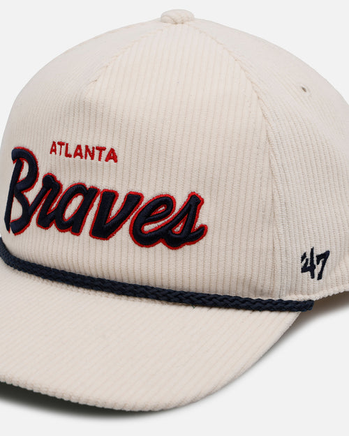 47 Brand Atlanta Braves 'Natural Script' Premium Hitch Corduroy Snapback Natural