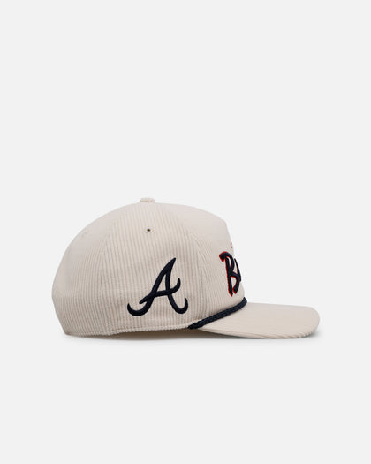 47 Brand Atlanta Braves 'Natural Script' Premium Hitch Corduroy Snapback Natural