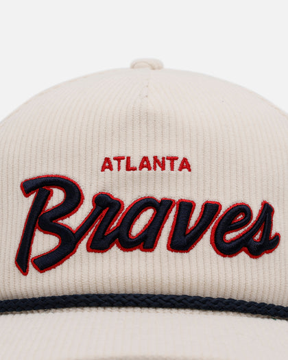 47 Brand Atlanta Braves 'Natural Script' Premium Hitch Corduroy Snapback Natural