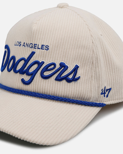 47 Brand Los Angeles Dodgers 'Natural Script' Premium Hitch Corduroy Snapback Natural