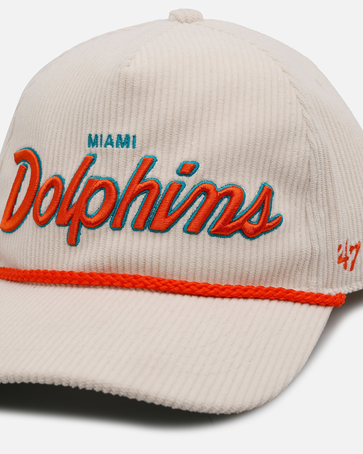 レア　GALLUP ギャラップ　ブリキ　ヴィンテージアルファベットライト 47 Brand Miami Dolphins 'Natural Script' Premium Hitch Corduroy