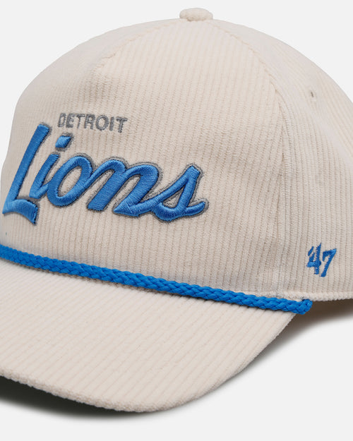 47 Brand Detroit Lions 'Natural Script' Premium Hitch Corduroy Snapback Natural