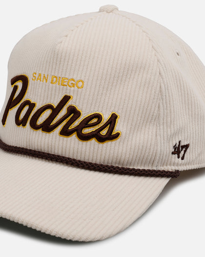 47 Brand San Diego Padres 'Natural Script' Premium Hitch Corduroy Snapback Natural