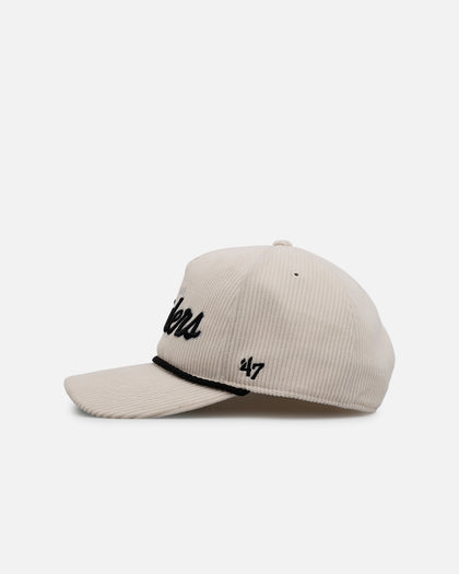 47 Brand Las Vegas Raiders 'Natural Script' Premium Hitch Corduroy Snapback Natural