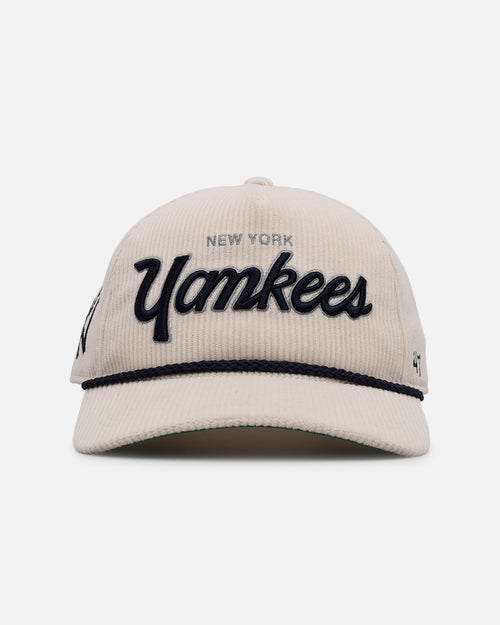 47 Brand New York Yankees 'Natural Script' Premium Hitch Corduroy Snapback Natural