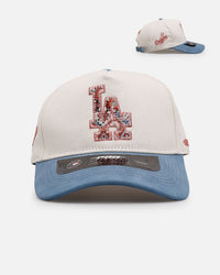 Pro Standard Los Angeles Dodgers 'Dodgers Tapestry' Pinch Front Strapback Natural