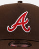 New Era Atlanta Braves 'Diamante' 9FORTY A-Frame Snapback Walnut
