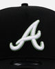 New Era Atlanta Braves 'Satin Flower' 9FORTY A-Frame Snapback Black/Pink