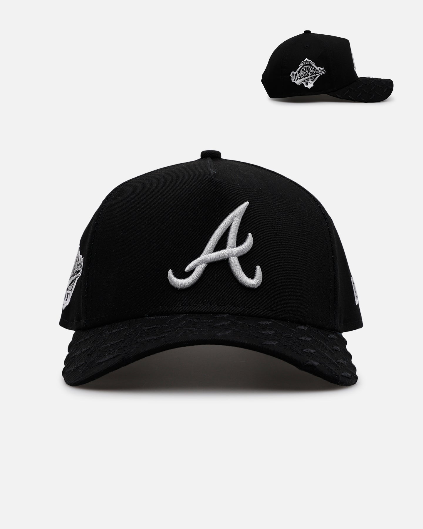 New Era Atlanta Braves 'Dark Steel' 9FORTY A-Frame Snapback Black