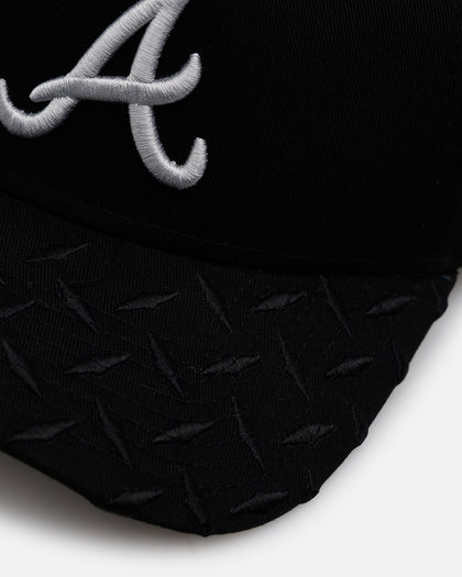 New Era Atlanta Braves 'Dark Steel' 9FORTY A-Frame Snapback Black/Grey